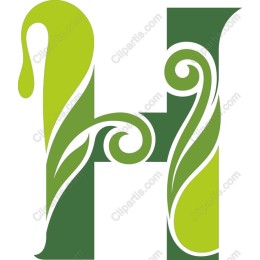 Floral Letter H