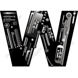 Mechanical Letter W