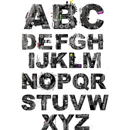 Graffiti Tech Alphabet Set