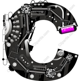 Steampunk Letter C