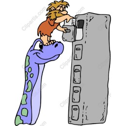 Caveman and Dinosaur Vending Adventure
