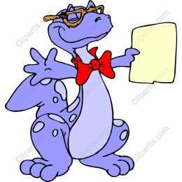 Playful Purple Dinosaur