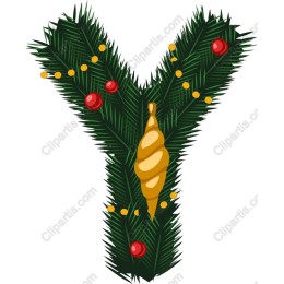 Christmas Tree Letter Y