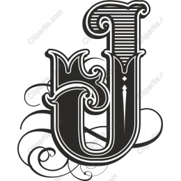 Vintage Letter J Decorative