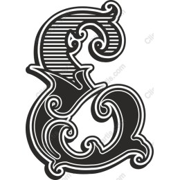 Elegant Ornate Letter E
