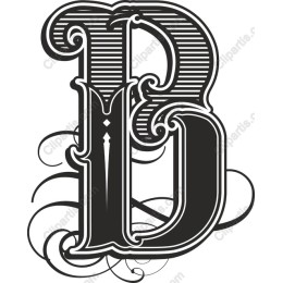 Elegant Vintage Letter B