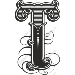 Vintage Letter T