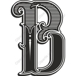 Ornate Vintage Letter B