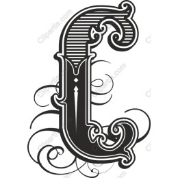 Elegant Ornate Letter L