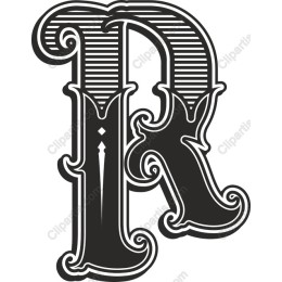 Vintage Letter R