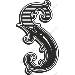 Ornate Letter Vintage