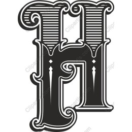 Ornate Letter H