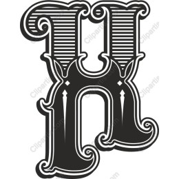 Ornate Letter H