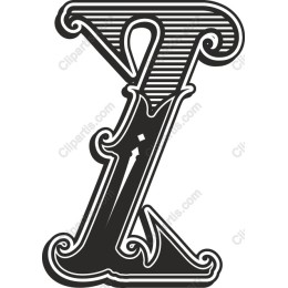 Elegant Vintage Letter Z