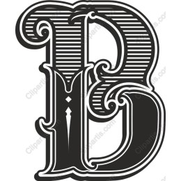 Vintage Letter B