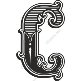 Vintage Letter C