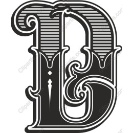 Ornate Letter 'D'
