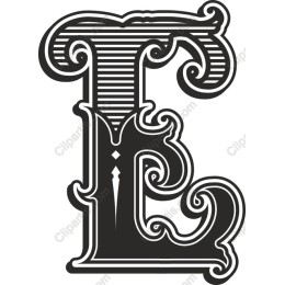 Ornate Letter 'E'