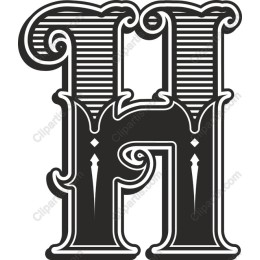 Vintage Letter H