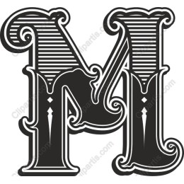 Vintage Letter M