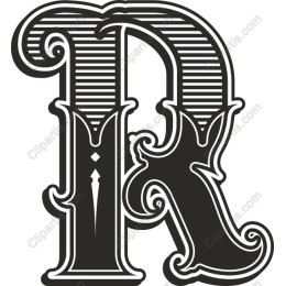 Ornate Letter R