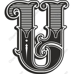 Vintage Letter U