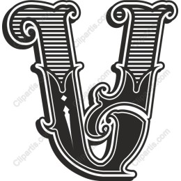 Ornate Letter V