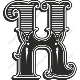 Vintage Letter H