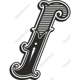 Elegant Vintage Letter F