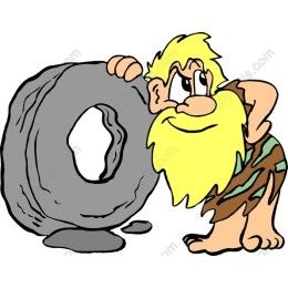 Caveman and Stone Wheel