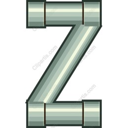 Industrial Pipe Letter Z