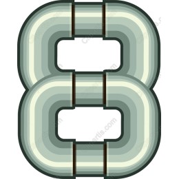Elegant Gradient Number 8