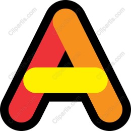 Vibrant Letter 'A' in and