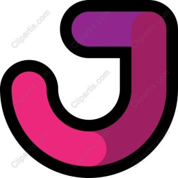 Vibrant Letter J