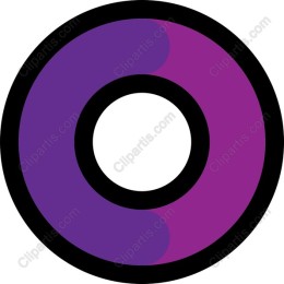 Modern Purple and Black Circular Icon