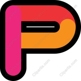 Vibrant Letter P