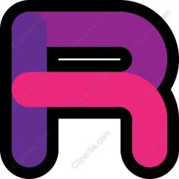 Vibrant Letter R