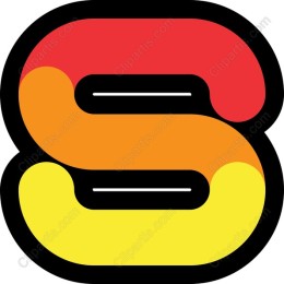 Vibrant Stylized Letter