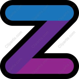 Vibrant Letter Z