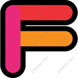 Stylish Letter F in Dynamic Colors