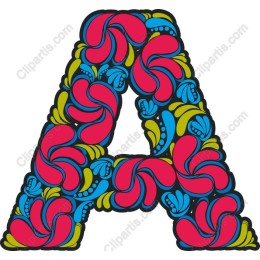 Floral Letter A