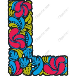 Floral Letter L