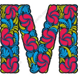 Floral Letter M
