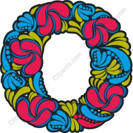 Vibrant Floral Wreath