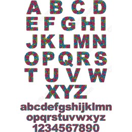Floral Alphabet & Numbers Set