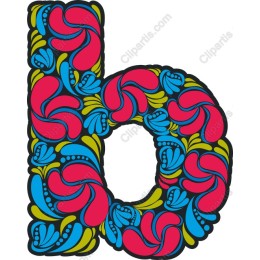 Floral Letter b