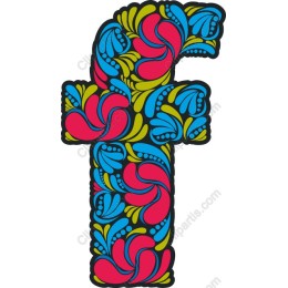 Floral Letter F