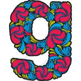 Floral Number 9
