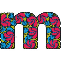 Floral Letter M