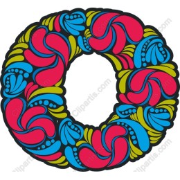Vibrant Floral Swirl